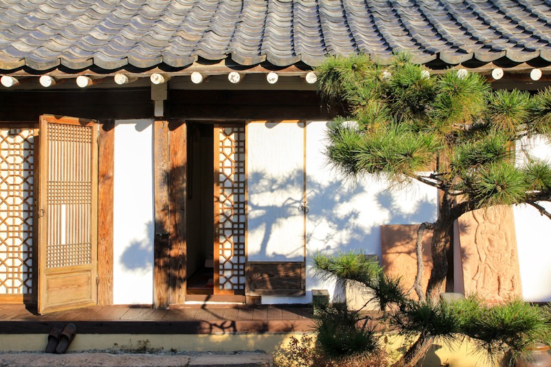 Traditionelles koreanisches Haus Hanok