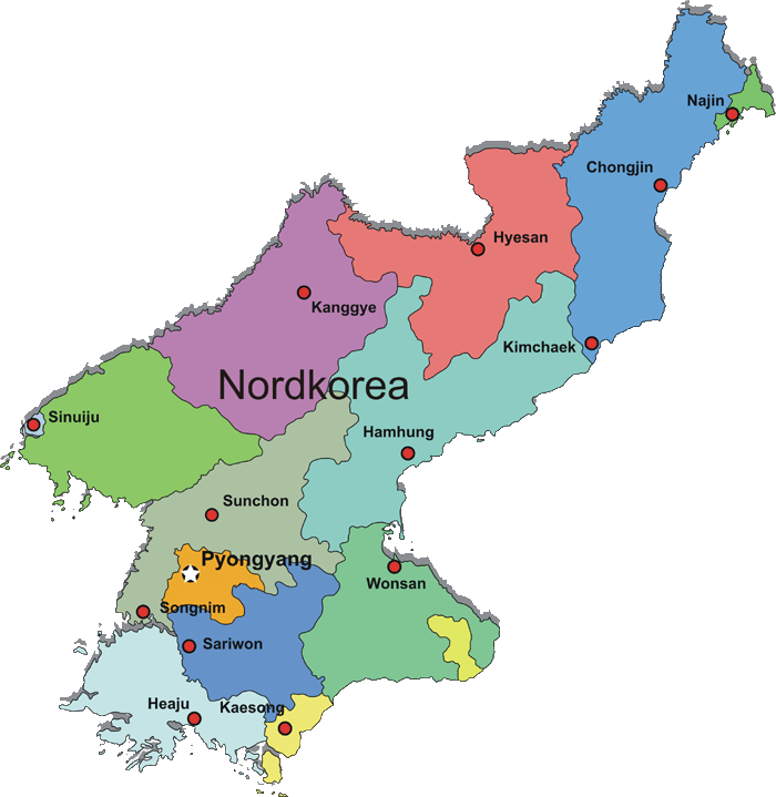 Regionale Verwaltungsgliederung Nordkorea