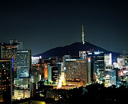 Seoul bei Nacht, Südkorea